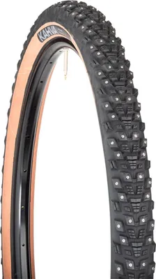 Produktbild von 45NRTH Kahva Faltreifen, 27.5x2.1", 54-584, 240 konkave Karbid Spikes, 60TPI, Tubeless Ready,