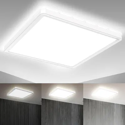 Obrázok produktu pre LED panel 29,3x29,3 cm - 18W, 2400lm, stmievateľný, plochý, podsvietenie, neutrálna biela, biela