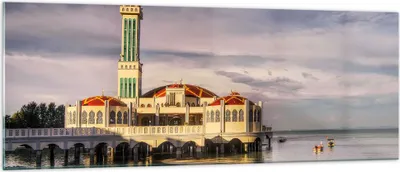 Produktbild von Bilder auf glas - Architektur asien gebäude kultur - 140x50cm - Glasbilder - Wandbilder - Kunstdruck - zum Aufhängen bereit - Wanddekoration aus Glas - Glas Bilder - Wandbild auf Glas - GAB140x50-2119