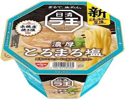 Immagine prodotto di Nissin | Zuppa Raoh Toro-maro Cremosa Shio - 112 g - Consistenza cremosa - Zuppa giapponese - Noodles istantanei