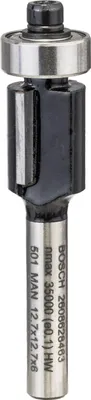 Produktbild von PRO Bündigfräser mit unterem Kugellager, D 12,7, L 12,7, S 6