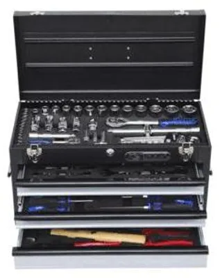 Image de KS TOOLS Jeu d'outils universel 1/4"+1/2" CHROMEplus, 99 pces GEAR ( 918.0100 )