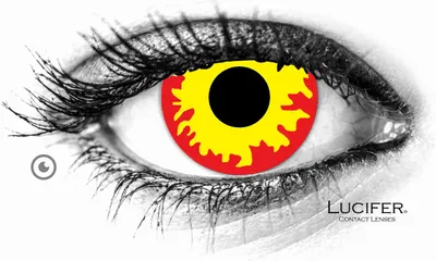 Zdjęcie produktu dla Kolorowe soczewki kontaktowe Lucifer® Flame Eyes - 2 sztuki (1 para), bez recepty
