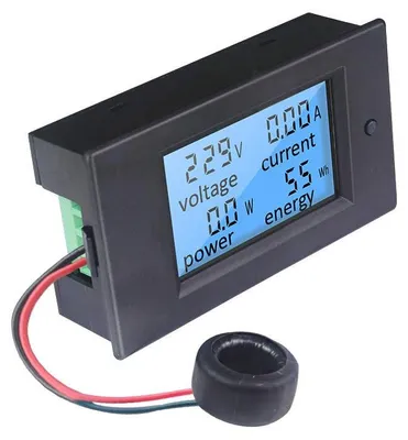 Productafbeelding van Ampèremeter Voltmeter Multimeter Digitaal AC 100A 80-260V met groot LCD-scherm