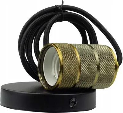 Immagine prodotto di Plafoniera, 2m, E27, 60W, giallo, rame