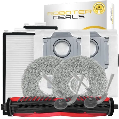 Produktbild von Zubehör Ersatzteile für Roborock Saros Z70 (1x Hauptbürste, 2x Filter, 2x Seitenbürsten, 2x Pads, 2x Beutel)