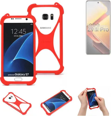 Produktbild von K-S-Trade Handy-Hülle kompatibel mit Vivo iQOO Z9s Pro Schutz-Hülle Bumper Silikon Schutz Hülle Cover Case Silikoncase Silikonbumper TPU Softcase
