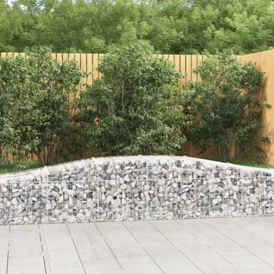 Zdjęcie produktu dla VidaXL Gabiony 9 szt. sklepione 400x50x40/60 cm ocynkowane żelazo