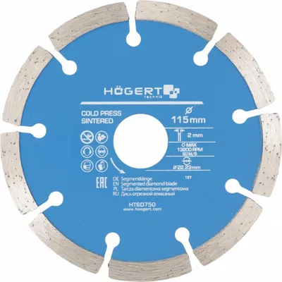 Produktbild von Hogert Technik Trennscheibe Winkelschleifer HT6D750 2mm 115mm