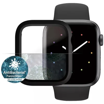 Produktbild von PanzerGlass ® Full body Case Schwarz Apple Watch SE 3 | SE | 6 | 5 | 4 | 44mm, Apple, Apple - Watch Series 4 44mm, Apple - Watch Series 5 44mm, Apple - Watch Series 6 44mm, Apple -..., Trockene Anwendung, Kratzresistent, Schockresistent, Schwarz, 1 Stück(e)