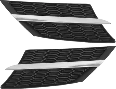 Image de N° 531060R010 Calandre Avant Supérieure Pour Capot De Voiture pour Toyota Rav4 2013-2015 Calandre Avant Supérieure De Pare-Chocs Avant 1 Paire Ton Argenté.