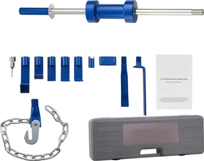 Produktbild von SucceBuy Dellenentfernungsset 5,9 kg 14-in-1 Gleithammer-Werkzeug, Ausbeulwerkzeug für Fahrzeugreparaturen, Reparaturrahmen mit Tragetasche, Verlängerungsstange und ergonomischem Griff