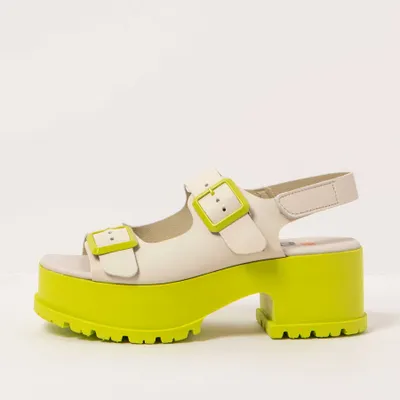 Produktbild von Art Sandalen mit Absatz Damen 1821 NAPPA CREAM-PISTACHO/ MANCHESTER Farbe Beige