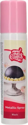 Produktbild von Funcakes Lebensmittel-Farbspray Metallic Schwarz 100ml