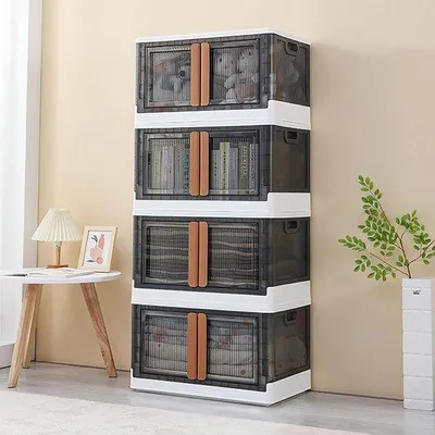 Obrázek produktu pro Univerzální box 72 l, skládací, s víkem a kolečky