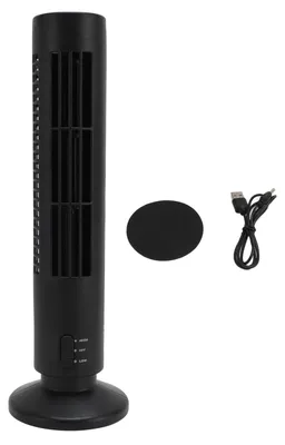 Obrázek produktu pro Ventilátor do chladicí věže, USB, bez lopatek, tichý, přenosný stolní ventilátor se dvěma rychlostmi, vhodný do ložnice a domácnosti