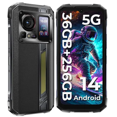 Image de HOTWAV Hyper 7 Pro 5G Téléphone Étanche IP68 36Go (16+20) RAM /256Go ROM 6,6" FHD+ 2,4K 120Hz 10800mAh 200MP Caméra Android Smartphone - Noir