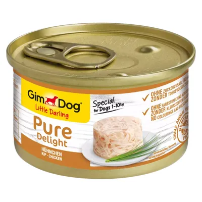 Immagine prodotto di GimDog 85gx12 Pure Delight Hühnchen