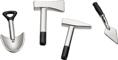 Produktbild von Miniatur Gartenwerkzeug, 2,1 - 2,5 cm, 4er-Set