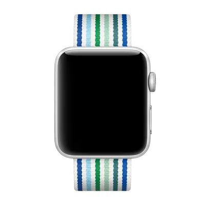 Produktbild von Apple Woven Nylon Apple Watch 42mm / 44mm / 45mm / 49mm Blue Stripe