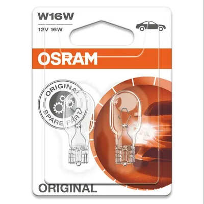Image de OSRAM ORIGINAL W16W W2.1x9.5d 12 V/16 W (blister de 2)