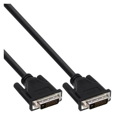 Produktbild von InLine DVI-D Kabel, digital 24+1 Stecker / Stecker, Dual Link, 2m, 2 m, DVI-D, DVI-D, Stecker, Stecker, Schwarz