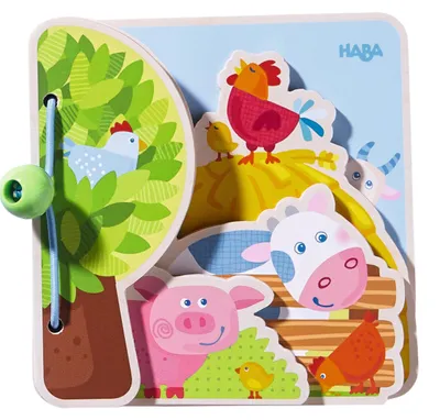 Obrázok produktu pre HABA Baby book Farm Friends, Drevená kniha, 10 strany, 0,8 rok / roky, 254 g