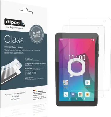 Immagine prodotto di 2x Pellicola Protettiva per Konrow K-Tab 704 Protezione opaco Vetro Flessibile 9H dipos