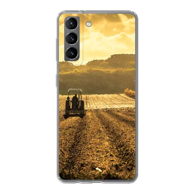 Produktbild von MuchoWow® Handyhülle Schutzhülle Hülle für Samsung Galaxy S21 Traktor - Bauernhof - Berg Silikon Softcase Handy Hülle - Softcase