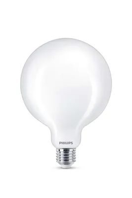 Produktbild von Philips Filament-Lampe Milchglas, 75 W G120 E27, 8,5 W, 75 W, E27, 1055 lm, 15000 h, Warmweiß