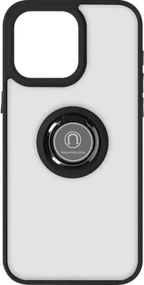 Produktbild von Avizar, Schutzhülle mit Ring-Halterung für Apple iPhone 15 Pro Max, Schwarz