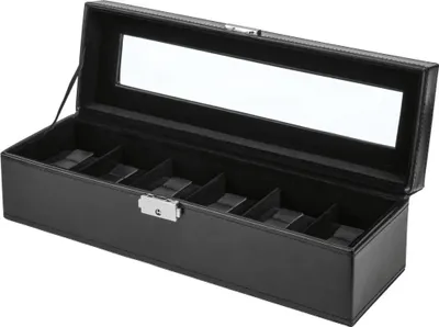 Produktbild von Uhrenbox Uhrenkoffer Uhrentruhe Uhrenkasten Uhrenschatulle 6 Uhren Rechteckig