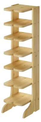 Produktbild von 90.80-00 Schuhregal Schuhständer Massivholz Kiefer Stiefelform