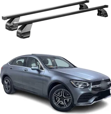 Produktbild von Menabo Dachträger Grundtäger für Mercedes GLC C253 2020-2022 75kg Stahl Schwarz