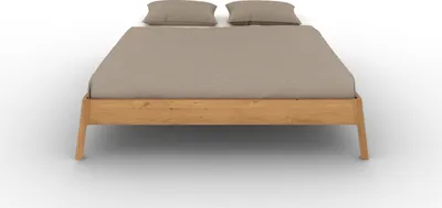 Produktbild von byoak Massivholzbett TWIG 3 ohne Kopfteil 100x200 aus Wildeiche Naturgeölt