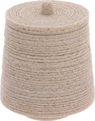 Immagine prodotto di TENDANCE | Contenitore da bagno - Scatola da bagno - 10 x 10 x 12 cm - Beige - Contenitore per cosmetici - con coperchio