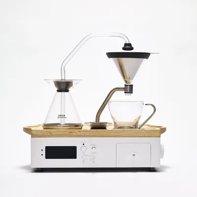 Produktbild von BARISIEUR Designer Kaffeemaschine Tee Timer mit Weckfunktion weiß