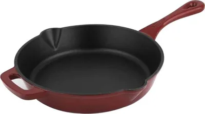 Produktbild von Carl Schmidt Sohn 26 cm Bratpfanne ALPEN Gusseisen Pfanne rot 078041