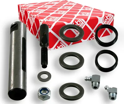 Produktbild von FEBI BILSTEIN Reparatursatz Federbolzen 04889 Vorne Links Vorne Rechts passend für MERCEDES-BENZ T2/L 15mm 20mm 140mm 17mm Stahl 39mm 49mm 0,743kg
