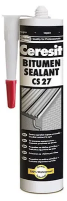 Produktbild von Ceresit Dichtmasse CS27 Bitumen Schwarz 280ml Dachabdichtung UV Beständig