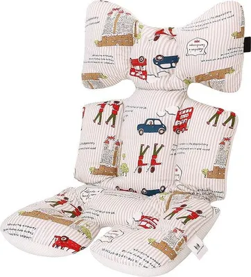 Produktbild von Famanu Sitzkissen für Kinderwagen - Atmungsaktiv, 100% Baumwolle