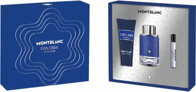 Produktbild von Set mit Herrenparfüm Montblanc Explorer Ultra Blue 3 Stücke