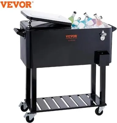Produktbild von Kühlbox 80L Rollbar Zwart 93x46cm