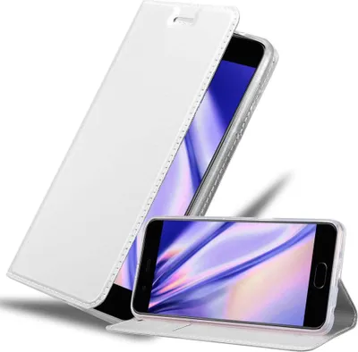 Produktbild von Cadorabo Handyhülle für Huawei P10 PLUS Schutz Hülle in Silber Cover Etui Book Case Booklet