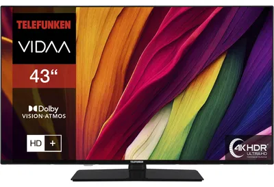 Zdjęcie produktu dla Telewizor Telefunken XU43VP750M 43 cale, Smart TV, VIDAA, 4K UHD, HDR, Dolby Vision, HD+, 6 miesięcy (2026)