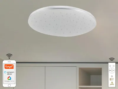 Productafbeelding van LED plafondlamp STAR + afstandsbediening + Wifi 48W - LC912T