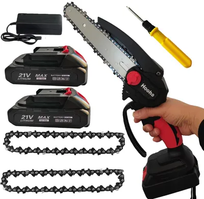 Immagine prodotto di Mini motosega, alimentata a batteria da 21 V, leggera e portatile, UE