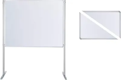 Produktbild von Stellwand-Set Grundelelment Stabfuß beidseitig Emaille B20000xH1200mm weiß