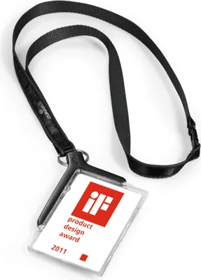 Produktbild von DURABLE Ausweishalter mit Textilband für 1 Karte,820758 anthrazit