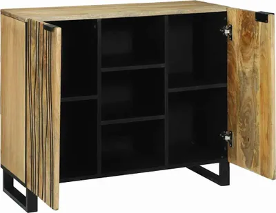 Produktbild von vidaXL Sideboard Braun 90 x 33 x 75 cm massives Mangoholz